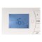 Optima Digital Aufputz-Thermostat mit Bodenf&uuml;hler Vorderansicht beleuchtet