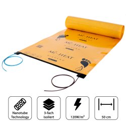 HighEnd Heating Film 120Watt/m² 50cm wide fully assembled 4.5m