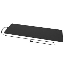 Gummimatte 180x60 Vorderansicht Schwarz