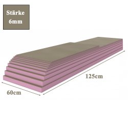 Mi-Bauplatte XPS 600x1250x6mm 4 Platten = 3,0m²