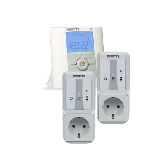 Watts Vision Set Digital programmierbares Thermostat + 2x Steckdosenempfänger