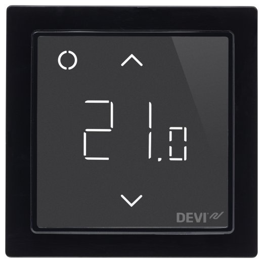 DEVIreg WiFi thermostat black with app control
