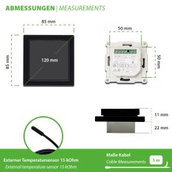DEVIreg Smart WiFi Thermostat schwarz (140F1143)
