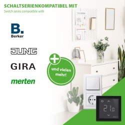 DEVIreg Smart WiFi Thermostat schwarz (140F1143)