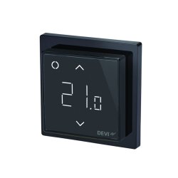 DEVIreg WiFi thermostat black with app control