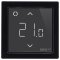 DEVIreg WiFi Thermostat schwarz Vorderansicht
