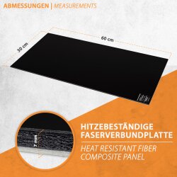 Infrared Heating Plate 30x60cm with Dimmer 150Watt