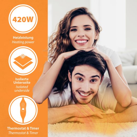 Under Carpet Heating Mat 140x200cm 230V Your specialist for electric