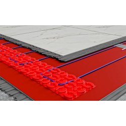 10m² DCM-PRO selbstklebende Entkopplungsmatte Heizkabel in kleinen Sntkopplungsmatten streifen verlegt