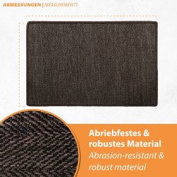 17/5 Chenille/Fashion heated carpet 50x75cm 100Watt all 7 colours available Fashion Brown