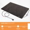 17/5 Heizteppich Chenille/Fashion 50x75cm 100Watt Knopf  den man mit Fuß drücken kann schwarz Fashion Brown