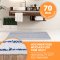 230V ProCar Heating Carpet Bathroom 55x95cm 70Watt white/blue