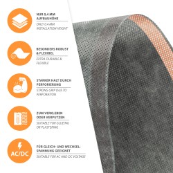 24V Heating Film Perforated 90cm wide 55W/m² 2m - 94W