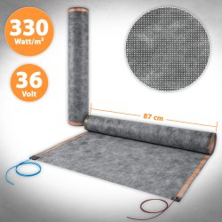 36V Heating Film Perforated 87cm wide 330W/m²