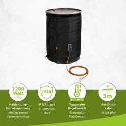 Elektrischer Fassheizer 200L mit Temperaturregler