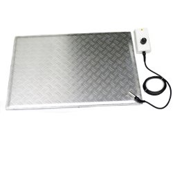 Aluminum Heated Foot Warmer Plate 48x68cm