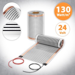 24V Heating Film 30cm wide 130W/m² 1m