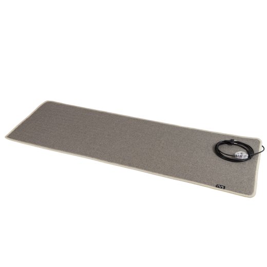 Warmset Chenille Heizteppich 50x75cm 100 Watt Schwarz