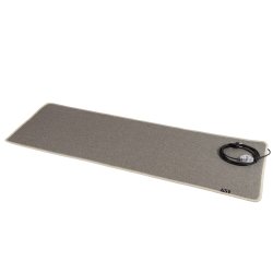 Warmset Chenille Heizteppich 50x75cm 100 Watt Schwarz