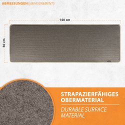 17/5 Heizteppich 50x140cm 180Watt Camel