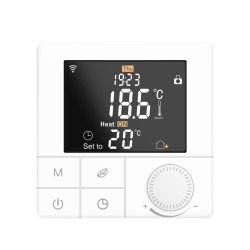 Komplett-Set 200 Watt/m² Heizmatte für Fliese, Granit & Feinsteinzeug thermostat in weiß, 5,0m²