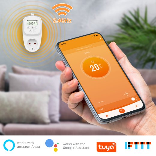 Digitaler WLAN Steckdosen-Thermostat - , 54,90 €