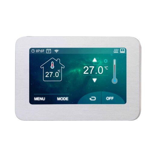 Optima Wlan 7 Touchscreen Thermostat Front View