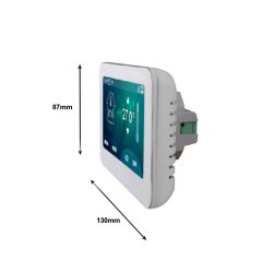 Optima Wlan 7 Touchscreen Thermostat Seitenansicht Ma&szlig;e