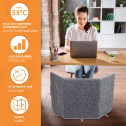Foldable Under Desk Heater 51x100cm