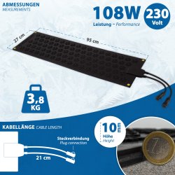 Modulare, wasserdichte Heizmatten für Treppen, Gehwege im Außenbereich