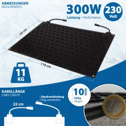 Modulare, wasserdichte Heizmatten für Treppen, Gehwege im Außenbereich