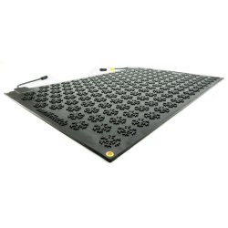 Modular, waterproof heating mats for stairs, outdoor walkways