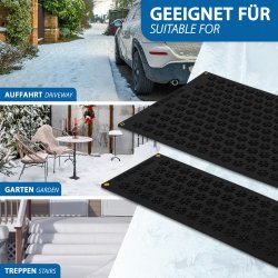 Heating carpet for entry and stairs on the outside