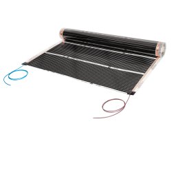 Mi-Heat Comfort Heating Film als Rollenware mit Zubehör.