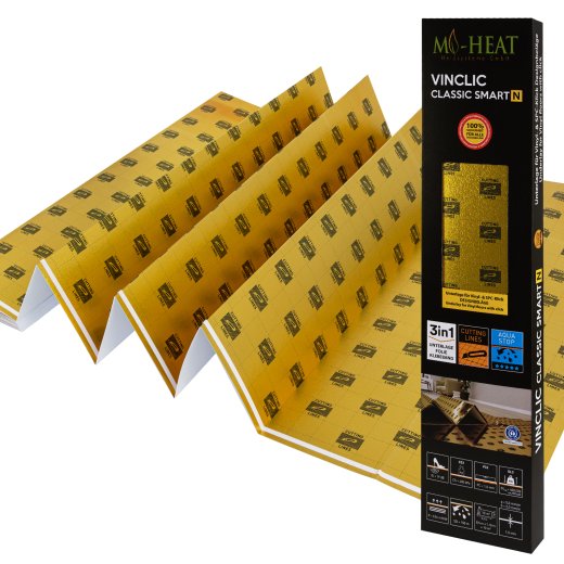 Heizfilm-Unterlage 1,5mm ab 6,25m² - 400kPa die Verpackung abgebildet