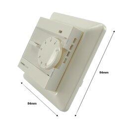 S-Control Thermostat Seitenansicht Ma&szlig;e