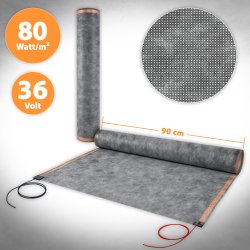 36V Heizfolie Perforiert 90cm breit 80W/m² 2,0m - 138W