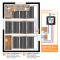 Comfort heating film 60watt/m² 50cm wide completely assembled 4.0m = 2.00m²