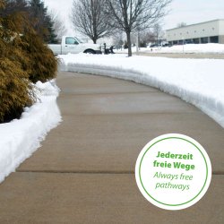 Mi-Heat Freiflächenheizung stoppt Eis, Schnee, Unfälle, Schneeräumen, Streusalzes