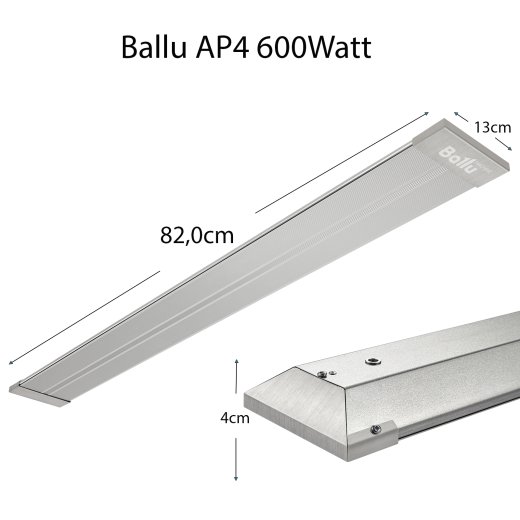 Ballu infrared dark heater AP4 600W