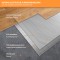 Aluminium Underfloor Heating 100Watt/m&sup2; 1m&sup2; 0,5x2,00m