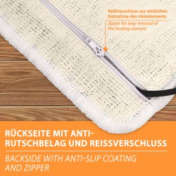 12V Heizteppich weiß/blau 55x40cm 30Watt
