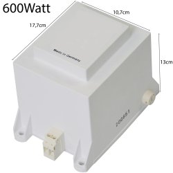 Mi-Heat Low Voltage Transformer 230V to 24V 100-1200Watt 600 Watt