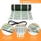 Mi-Heat heating mat silver 200W/m², flat and corrosion-resistant transition sleeve, loop distance 8cm, self-adhesive, thin heating conductor 4.00mm 6,0m²