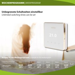 Warmup Element WiFi Thermostat Weiß mit App steuerbar