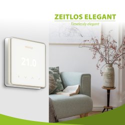Warmup Element WiFi Thermostat Weiß Anschlussarten an verschiedene Heizsysteme