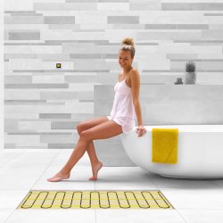 Mi-Heat® Gold Slim Heizmatte 150W/m², 25cm breit, 5m lang - 1,25m²