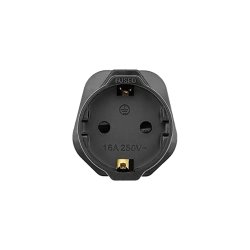 Travel adapter from EU (type C/E/F) to UK (type G)