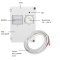 DEVIreg 610 Aufputz Thermostat f&uuml;r K&uuml;hl- und Heizbetrieb