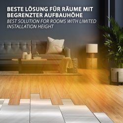 Complete set aluminum heating mat for laminate & parquet